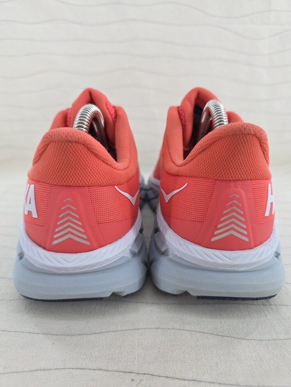 Hoka One One Womens Clifton 7 Coral Gray Running Shoes 1110509 HCWH Size 8 - Picture 5 of 11